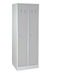 ADB Spind / Umkleideschrank aus Stahl in verschiedenen Farben, 2-türig 23 inovatec-spind-2-tuerig-lichtgrau-1.jpg