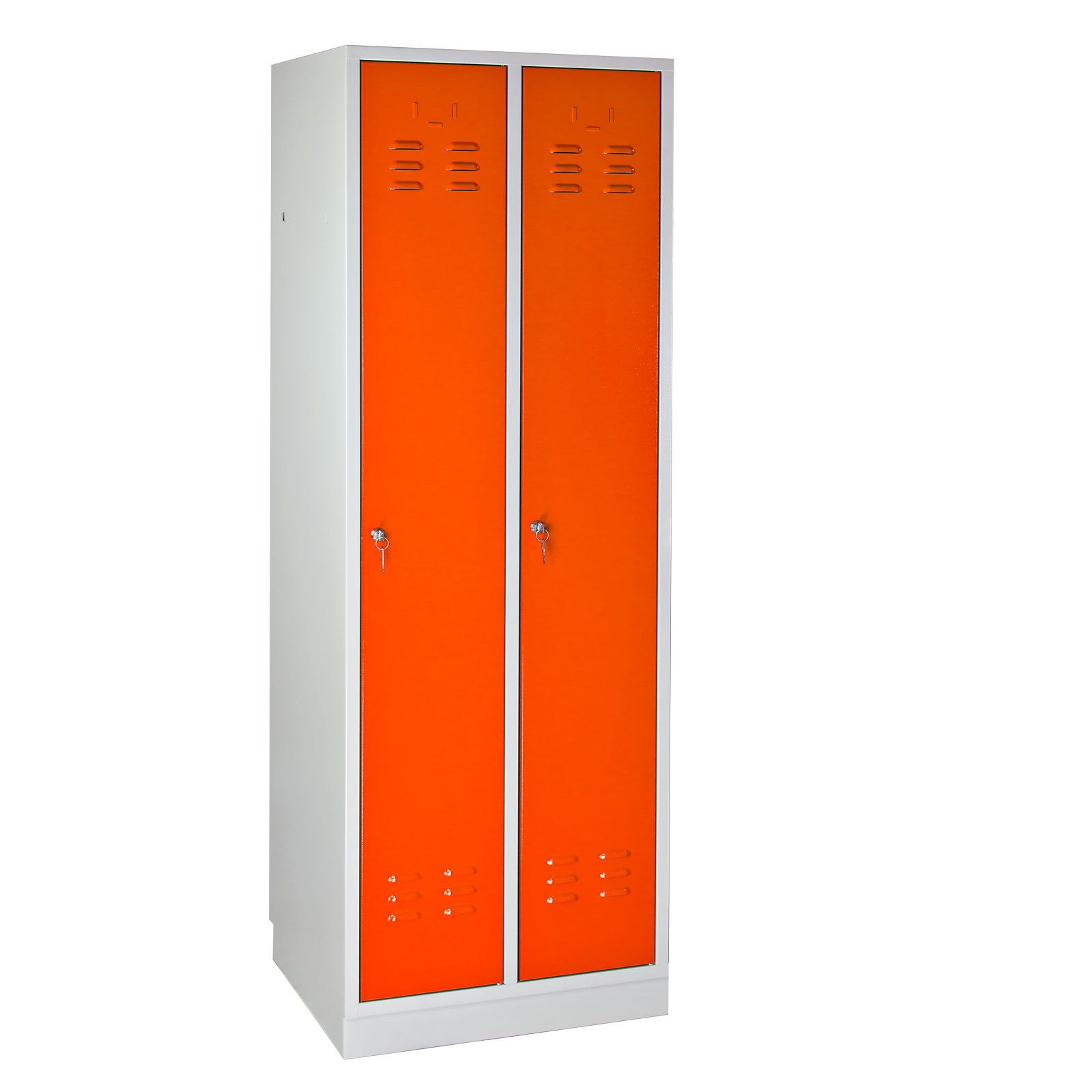 ADB Spind / Umkleideschrank aus Stahl in verschiedenen Farben, 2-türig 10 inovatec-spind-2-tuerig-orange-1.jpg