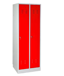 ADB Spind / Umkleideschrank aus Stahl in verschiedenen Farben, 2-türig 27 inovatec-spind-2-tuerig-feuerrot-1.jpg