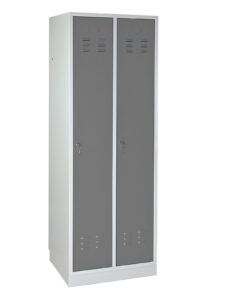 ADB Spind / Umkleideschrank aus Stahl in verschiedenen Farben, 2-türig 28 inovatec-spind-2-tuerig-grau-1.jpg