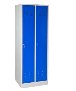 ADB Spind / Umkleideschrank aus Stahl in verschiedenen Farben, 2-türig 29 inovatec-spind-2-tuerig-lichtblau-1.jpg