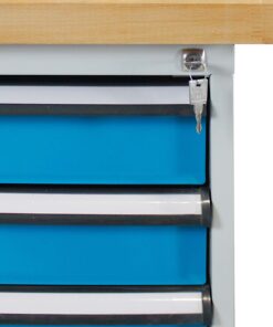 ADB Werkbank PROFI 1500 mit 6 Schubladen Lichtblau (RAL 5012) 7 inovatec-werkbank-6-schubladen-850x750x1500-5.jpg