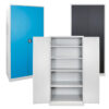 ADB Flügeltürenschrank mit 4 Fachböden höhenverstellbar (BxHxT) 920 x 1950 x 500 mm 9 230479.jpg
