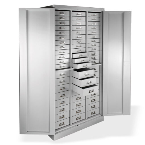 ADB Schubladenschrank aus Metall mit 60 Schubladen 1790x800x410mm