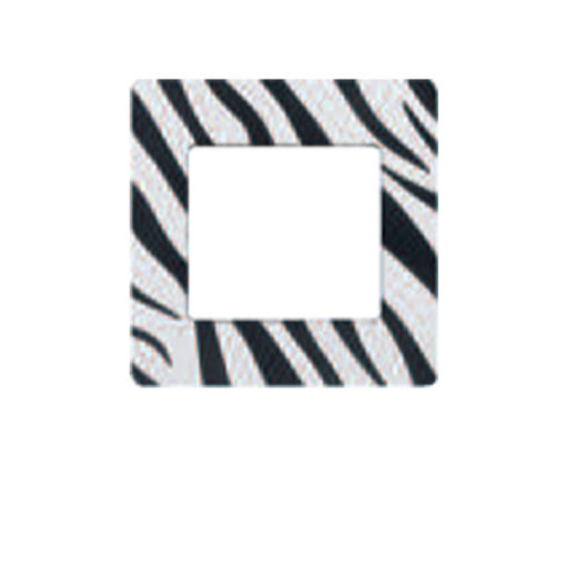 Rahmen Wandsender Zebra neutral