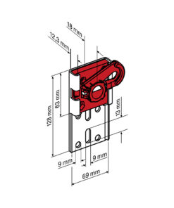 Becker C01 PLUS Elektronischer Funk Rollladenmotor Serie R ab 50 mm Rollladenwelle 18 becker-motorlager-49302000050.jpg